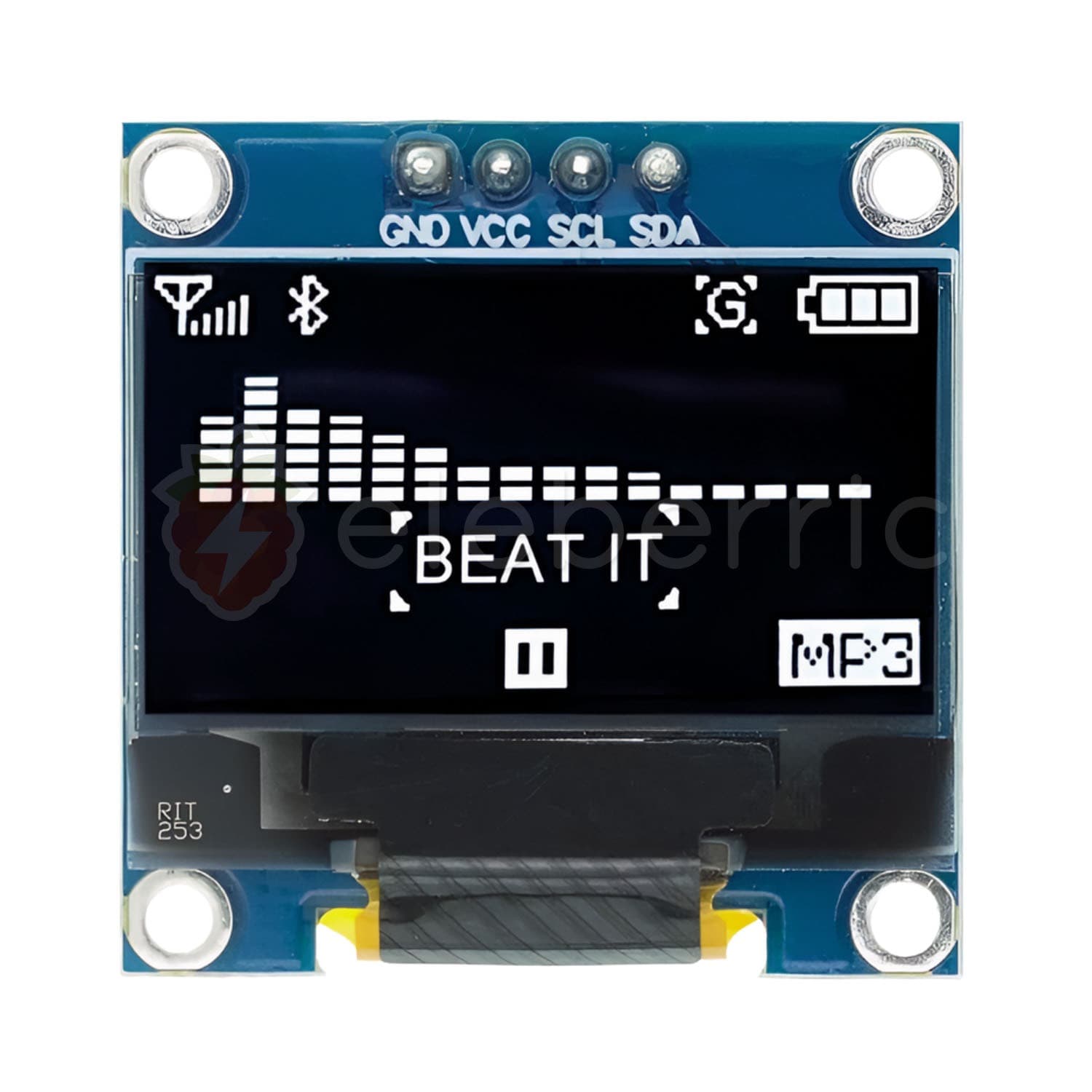 0.96 inch OLED Display White 128×64 I2C IIC 4 Pin - View 4