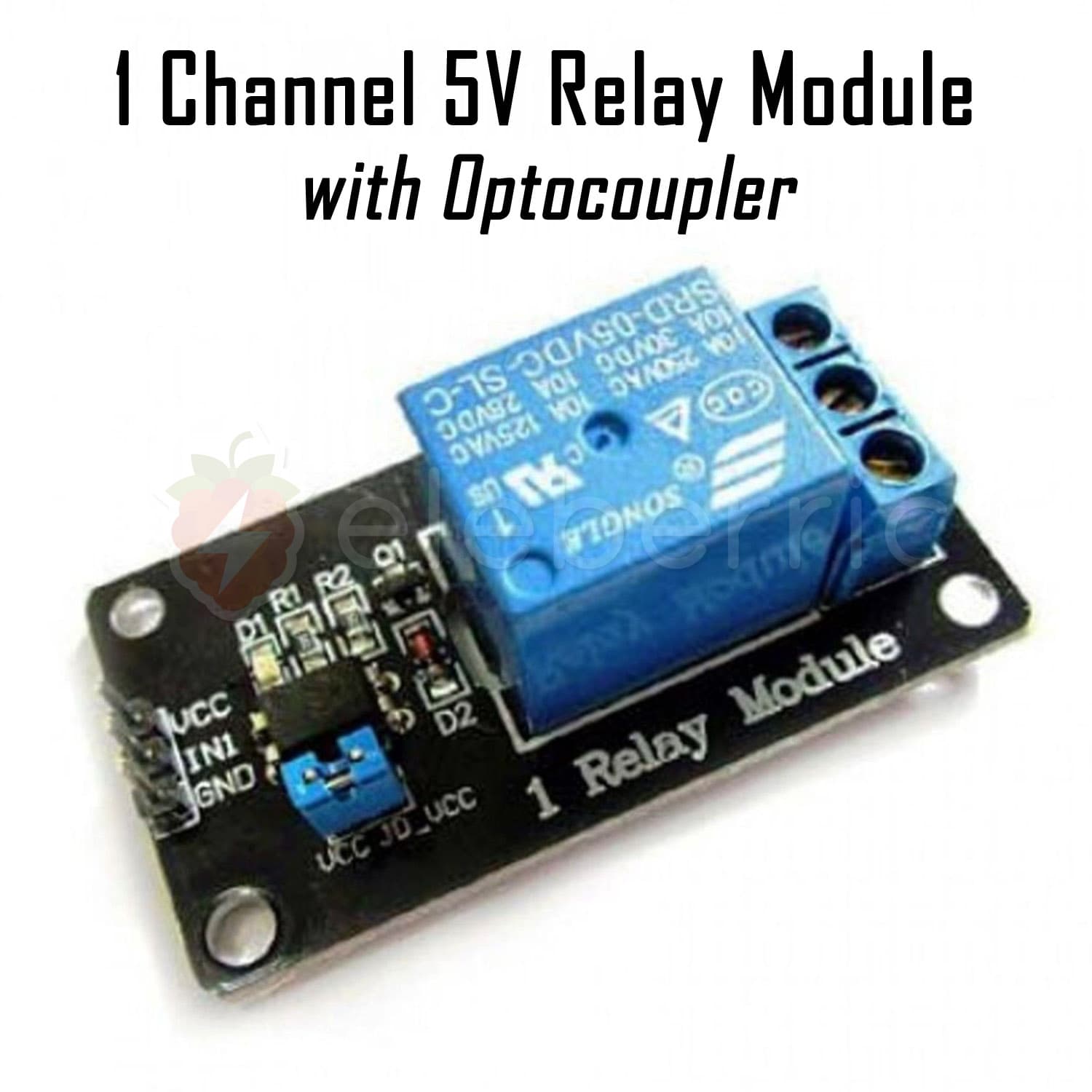 1 Channel 5V Relay Module with Optocoupler - View 2