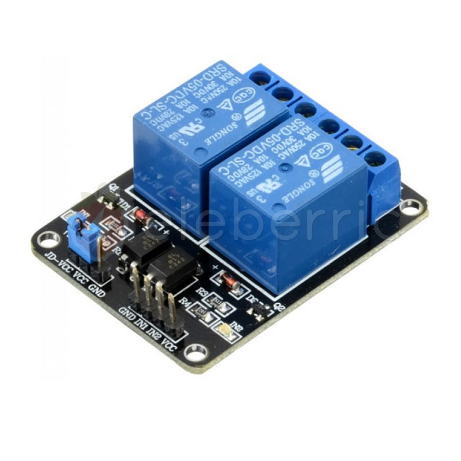 2 Channel 5V Relay Module with Optocoupler