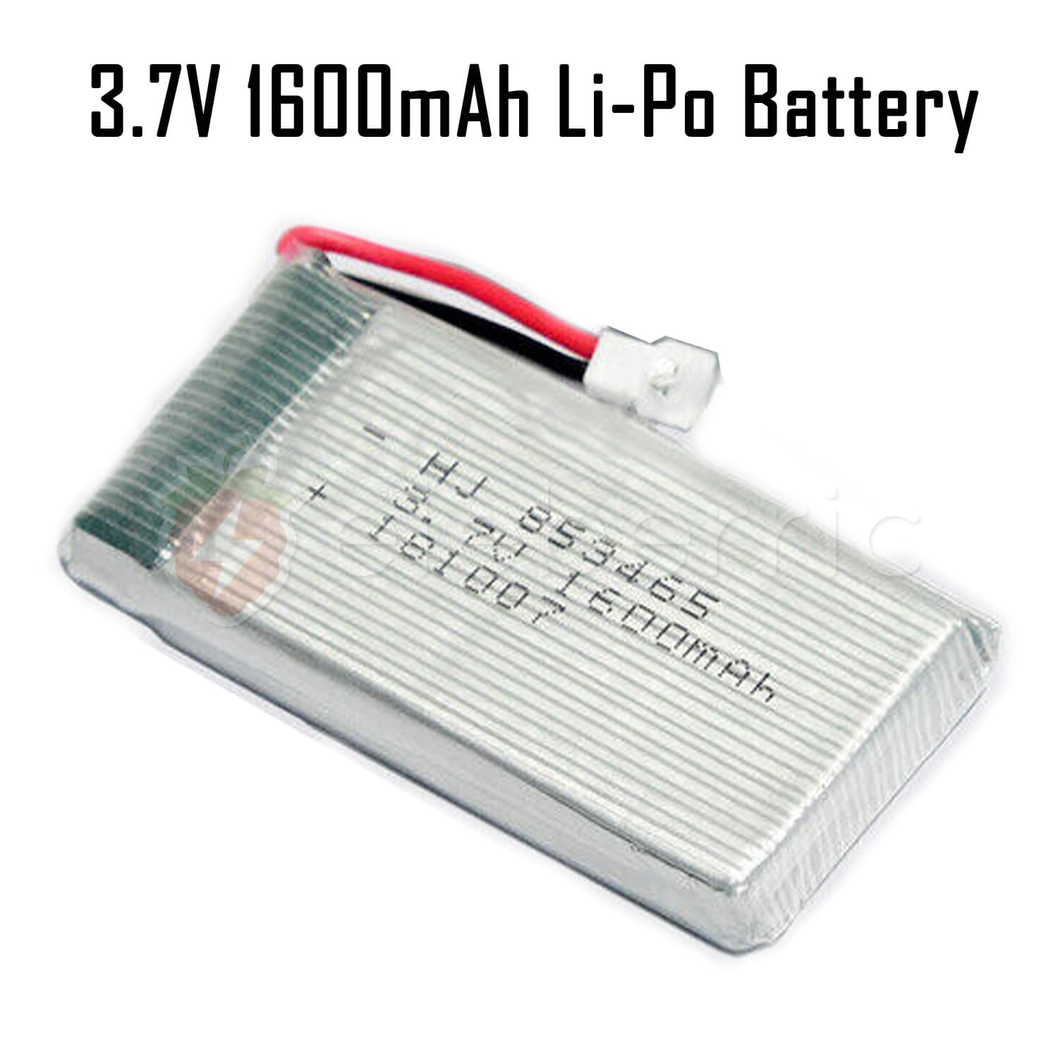 3.7V 1600mAh 1S Li-Po Rechargeable Battery