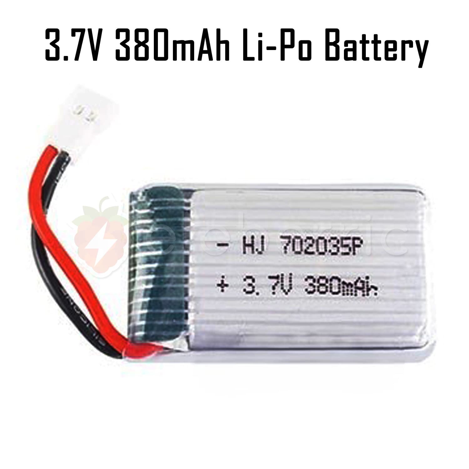 3.7V 380mAh 1S Li-Po Rechargeable Battery