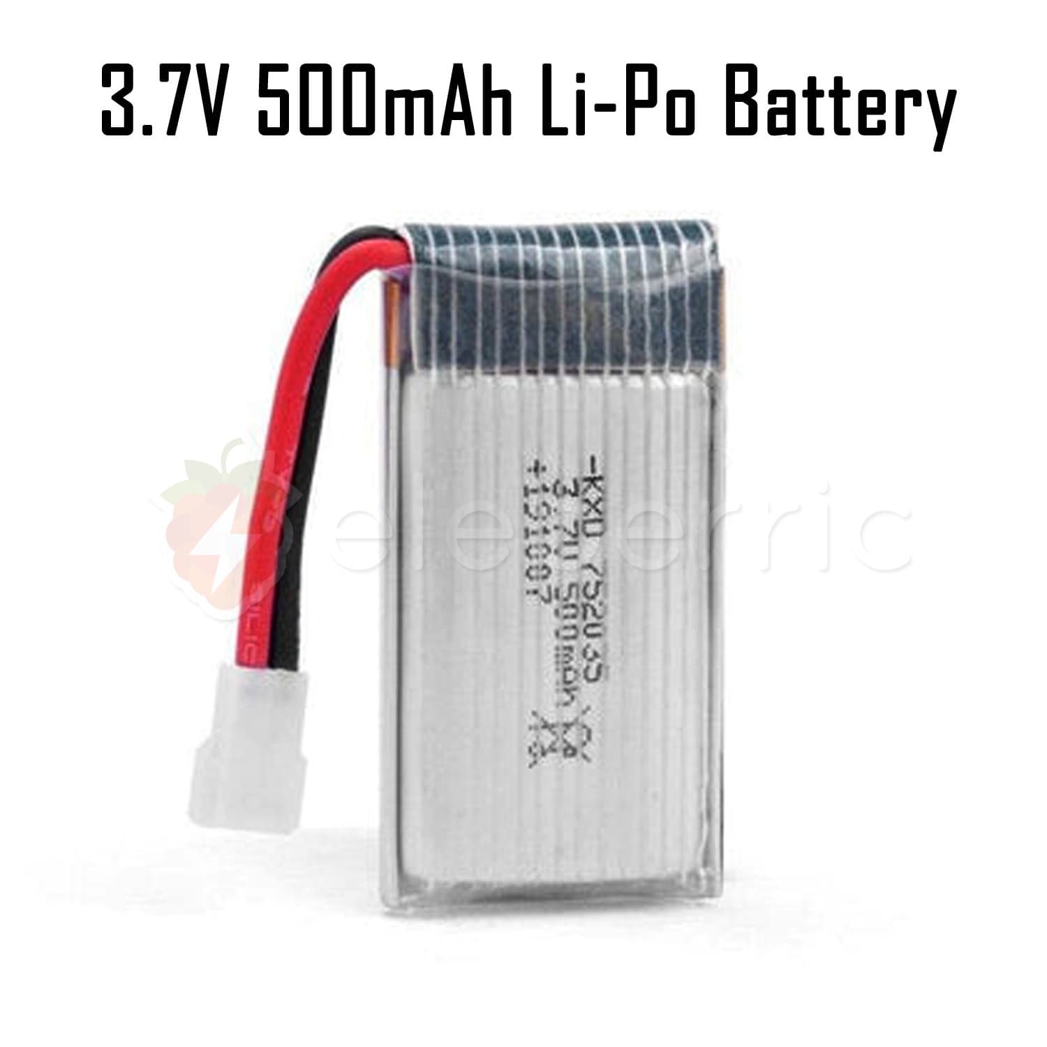3.7V 500mAh 1S Li-Po Rechargeable Battery - View 3