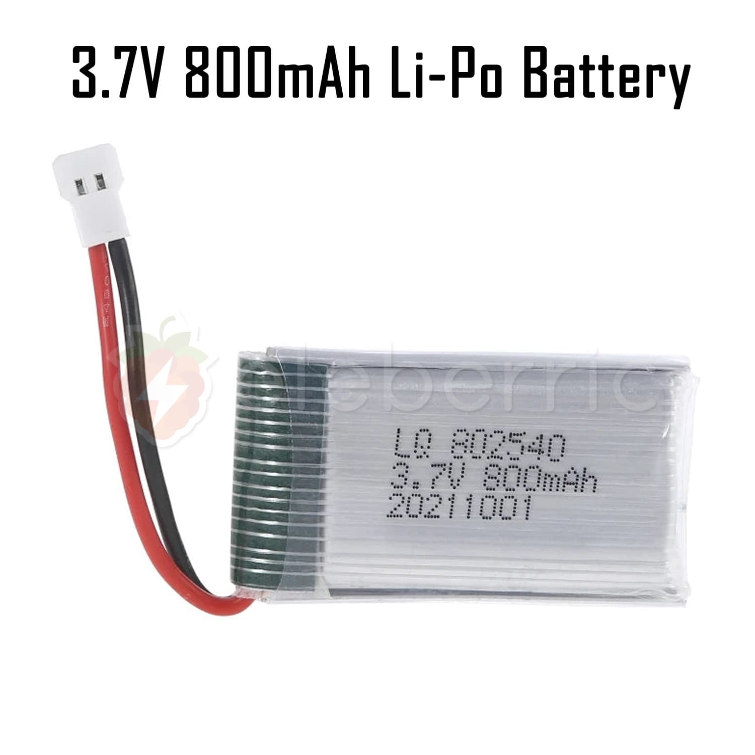 3.7V 800mAh 1S Li-Po Rechargeable Battery - View 2