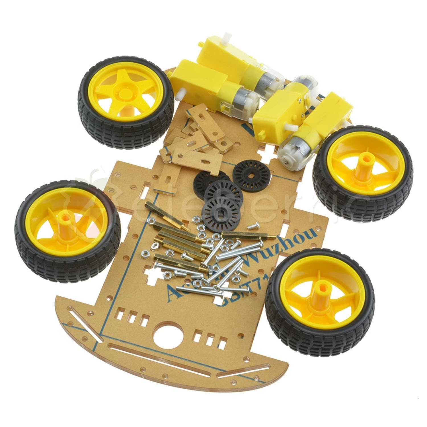 4WD Smart Robotic Car Acrylic Chassis Kit - View 6