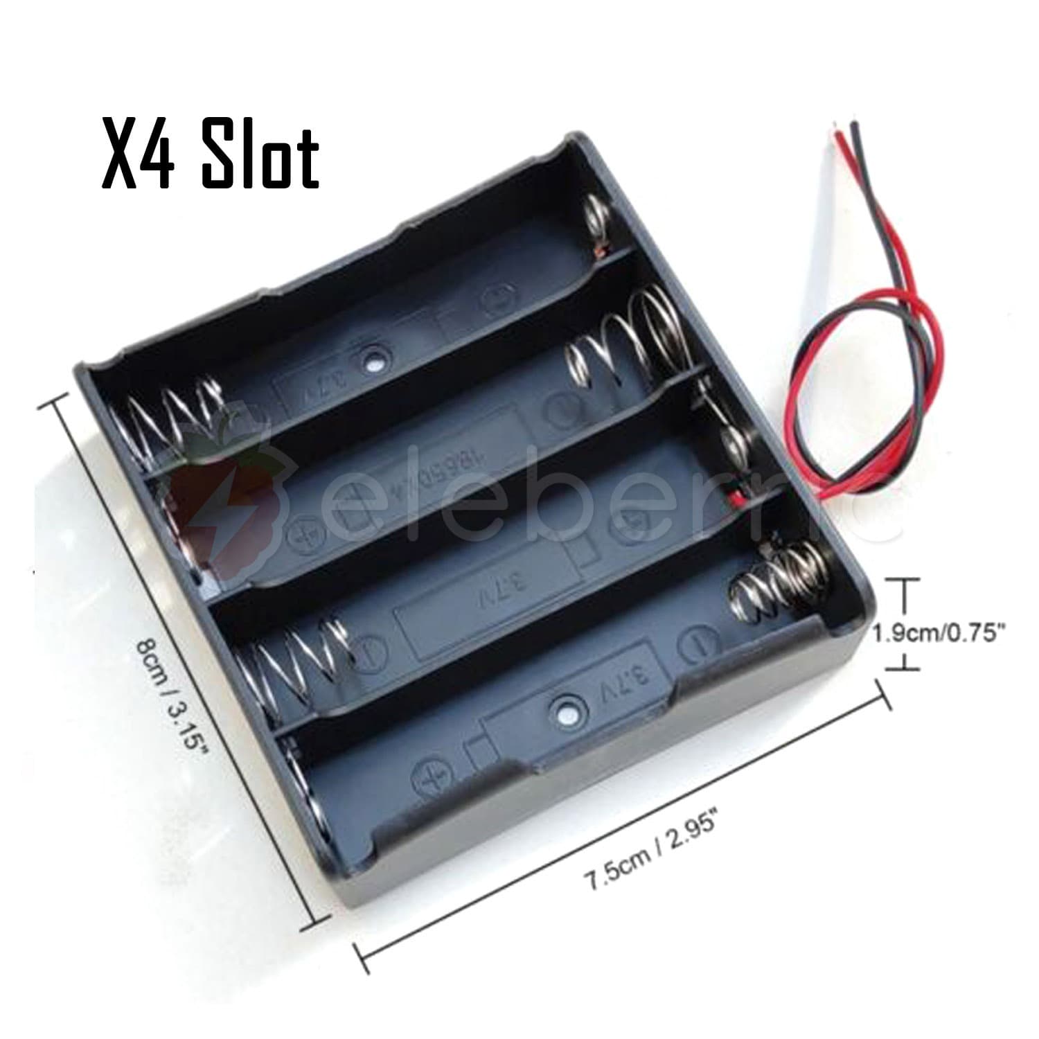 Battery Holder Storage Case 1/2/3/4 Way Slots for 18650 Li-ion Batteries - View 5