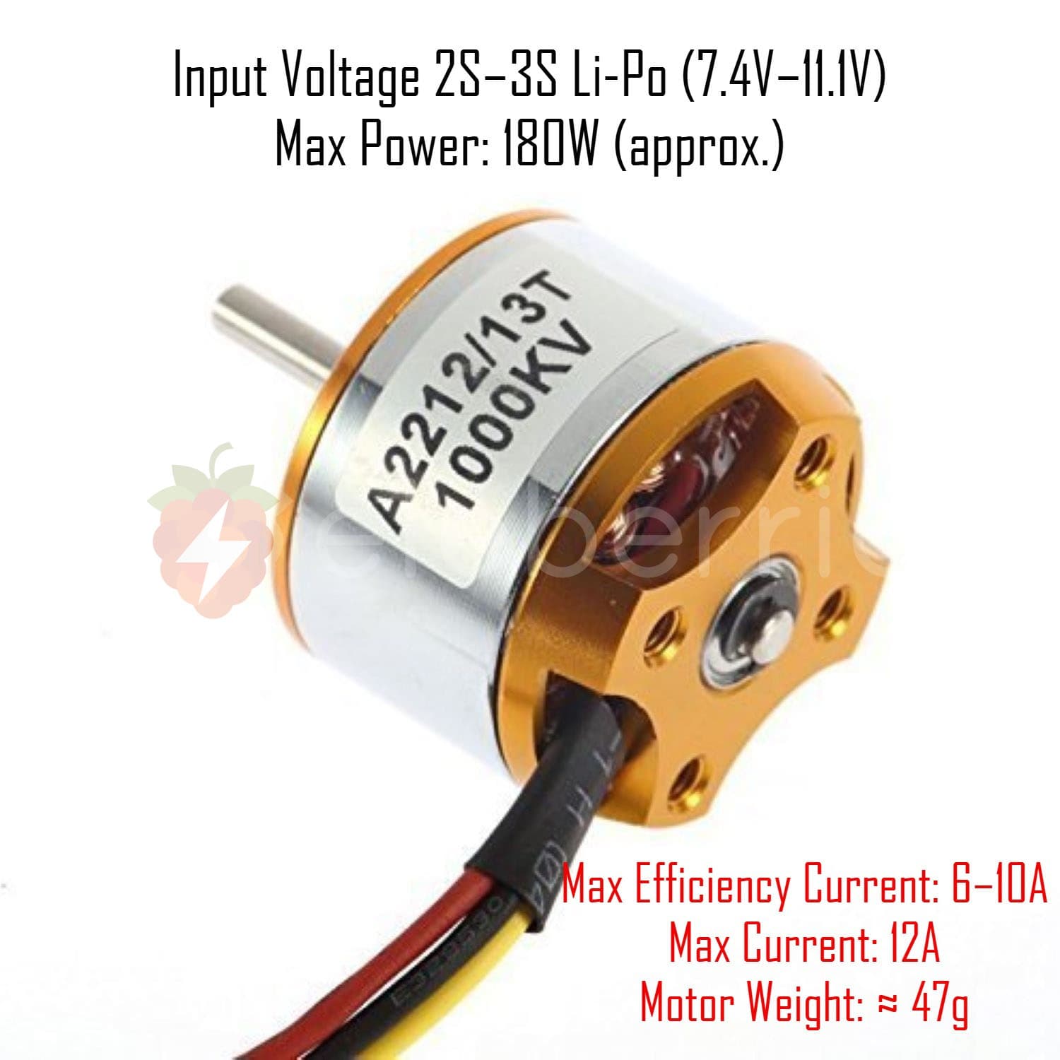 Brushless Motor 1000KV A2212 for Drone RC Plane Aircraft - View 2