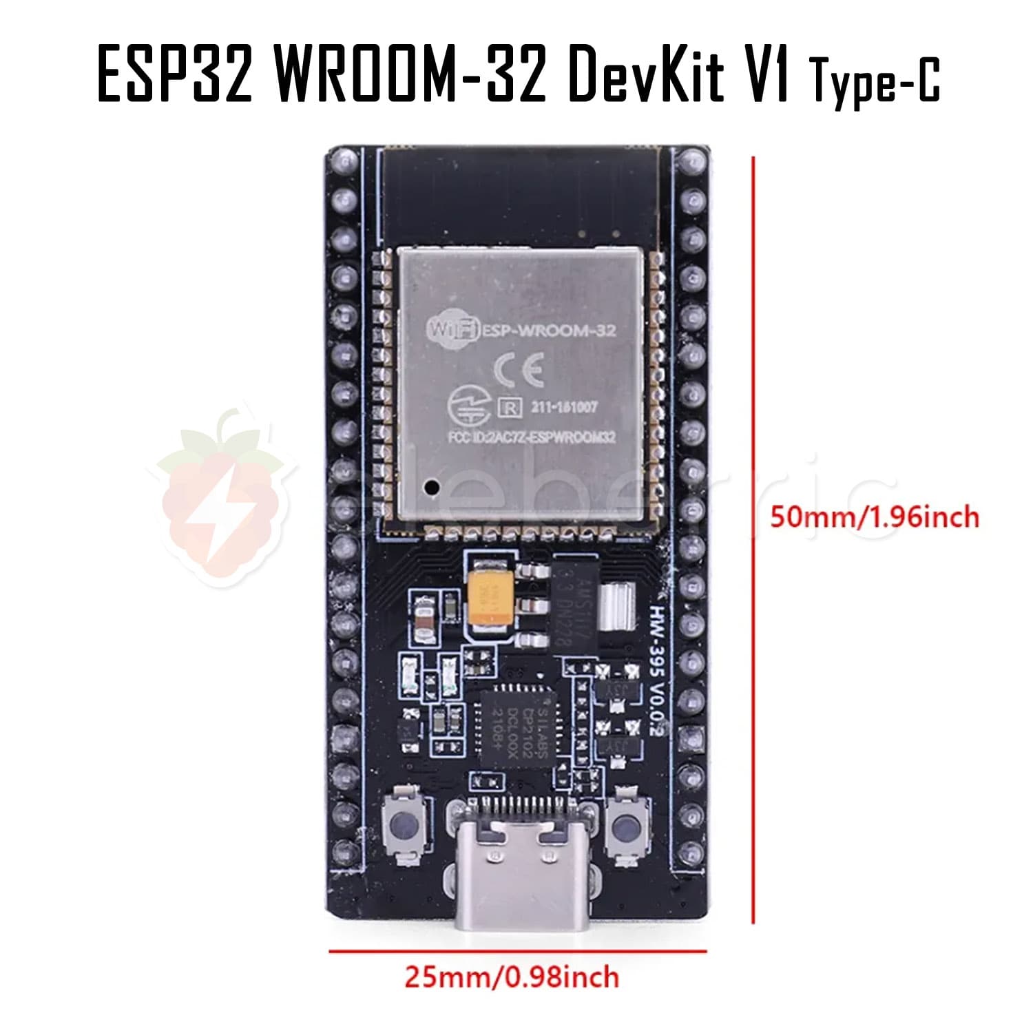 ESP32 WROOM-32 Wi-Fi Bluetooth Development Board Type-C (30 Pin) - View 8