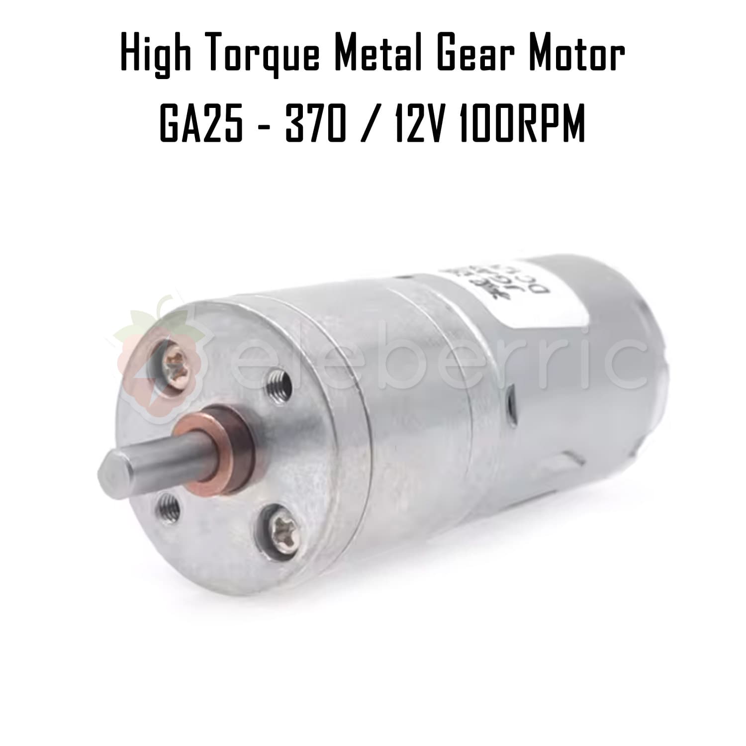 GA25-370 12V 100 RPM High Torque Metal Gear Motor - View 6
