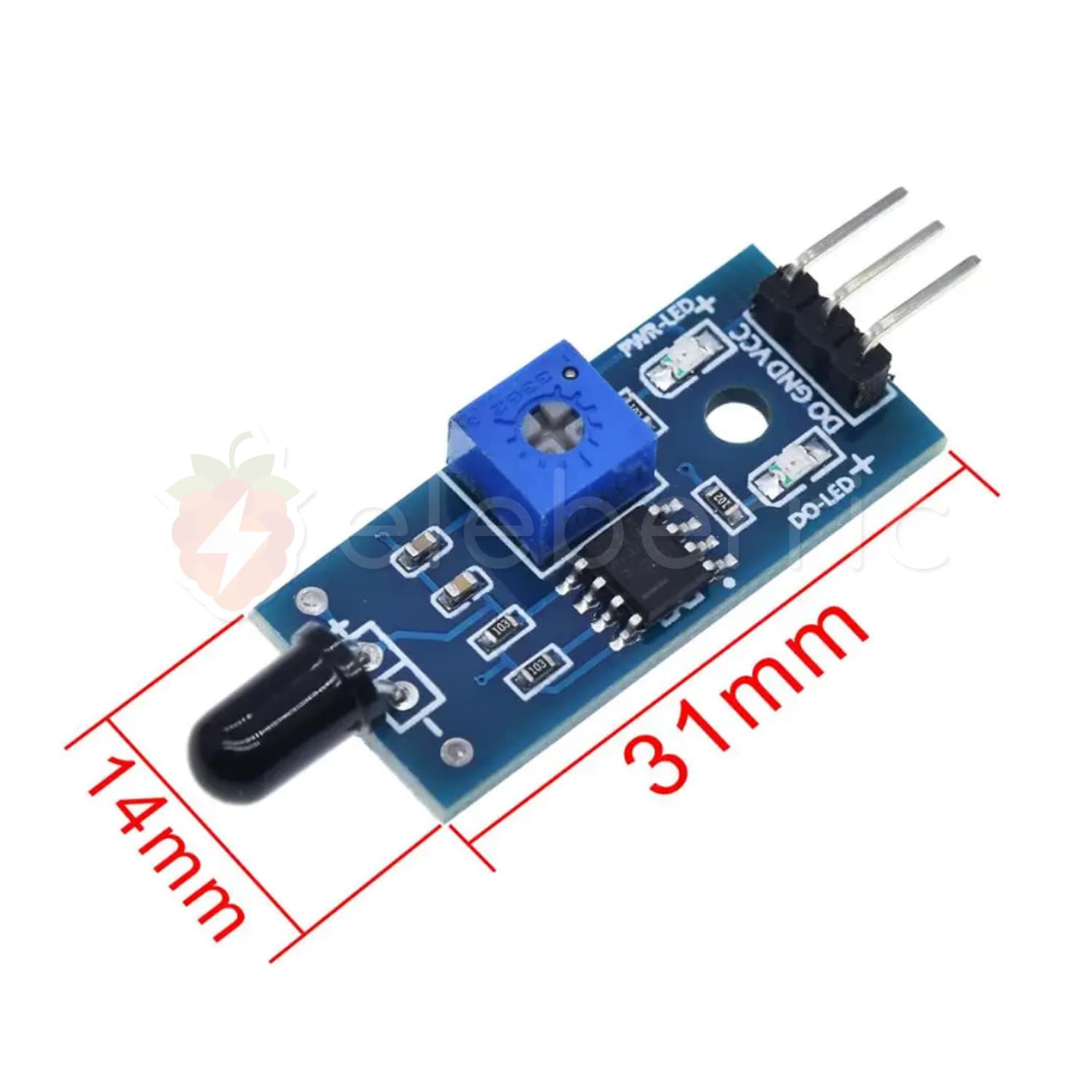 IR Flame Detect Sensor Module - View 4