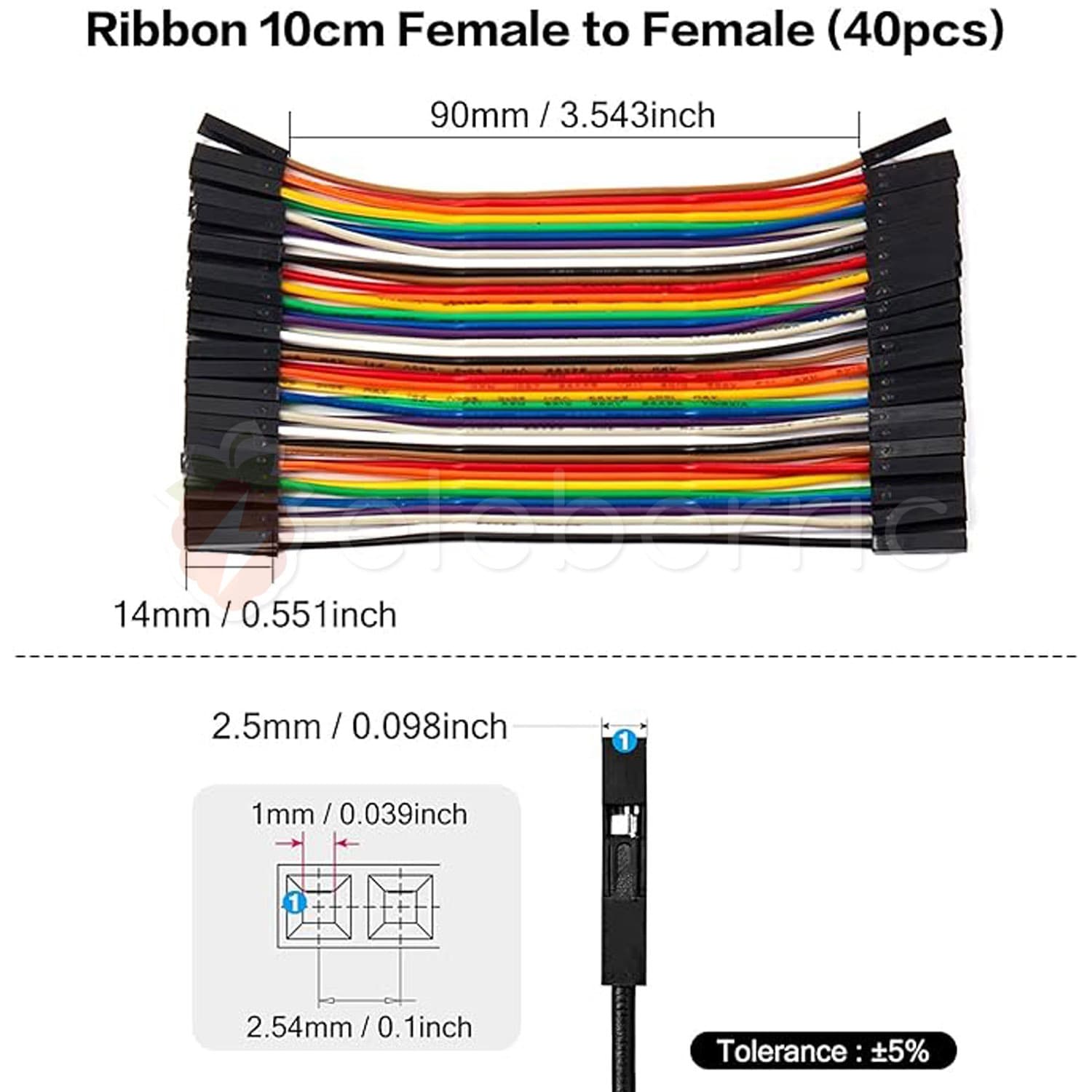 Jumper Wires 40pcs 10cm - View 4
