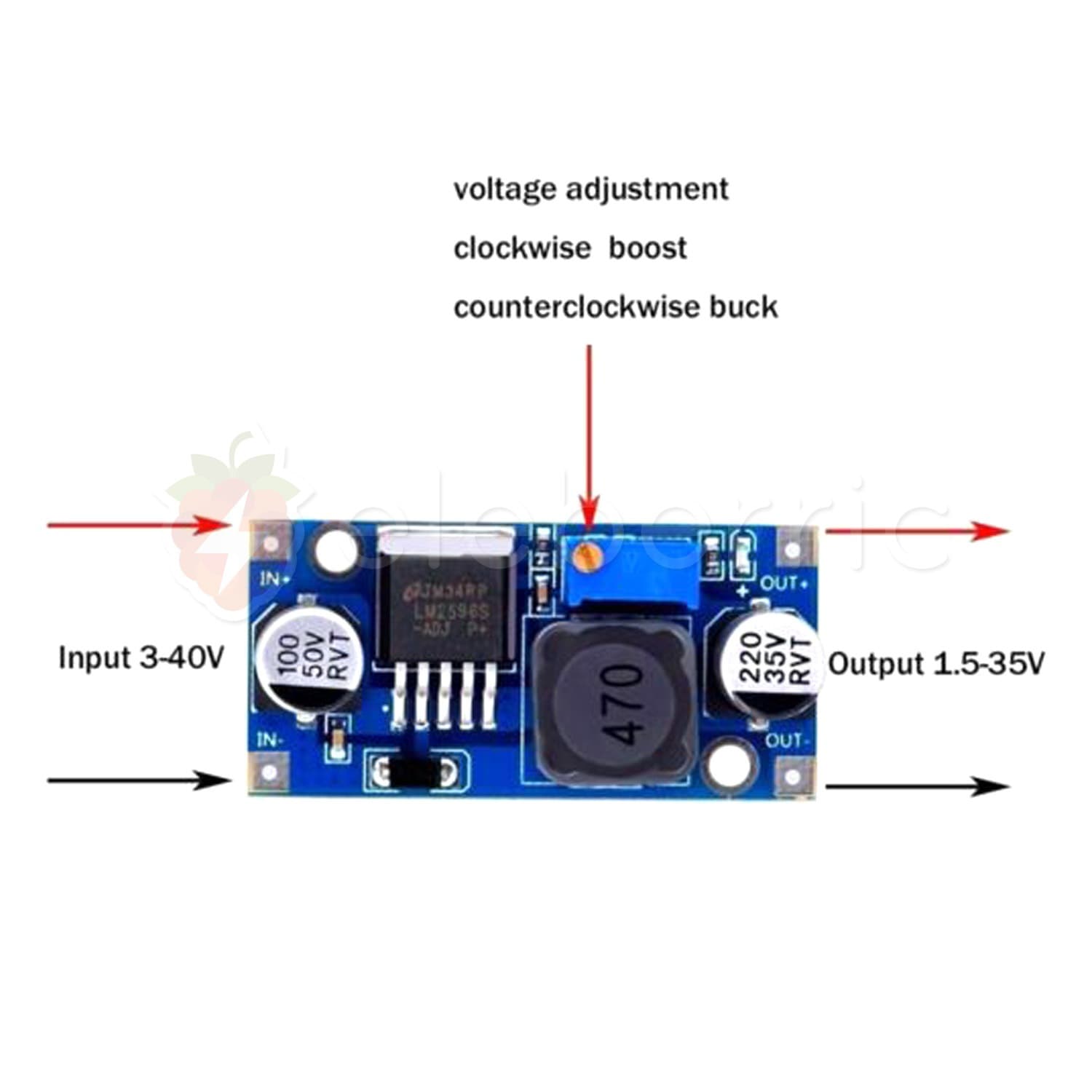 LM2596 Step Down Buck Converter - View 4