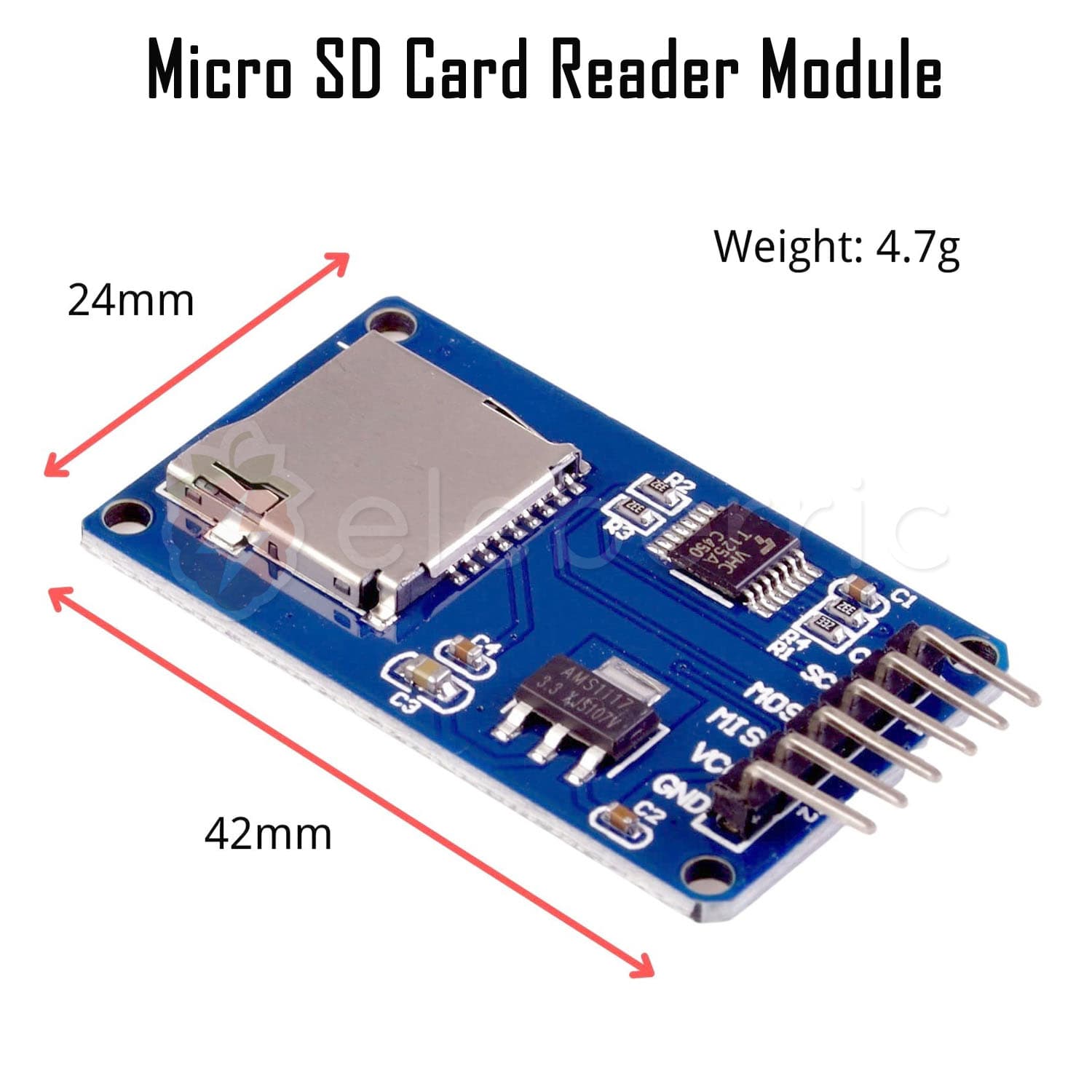 Micro SD Card Reader Module - View 6