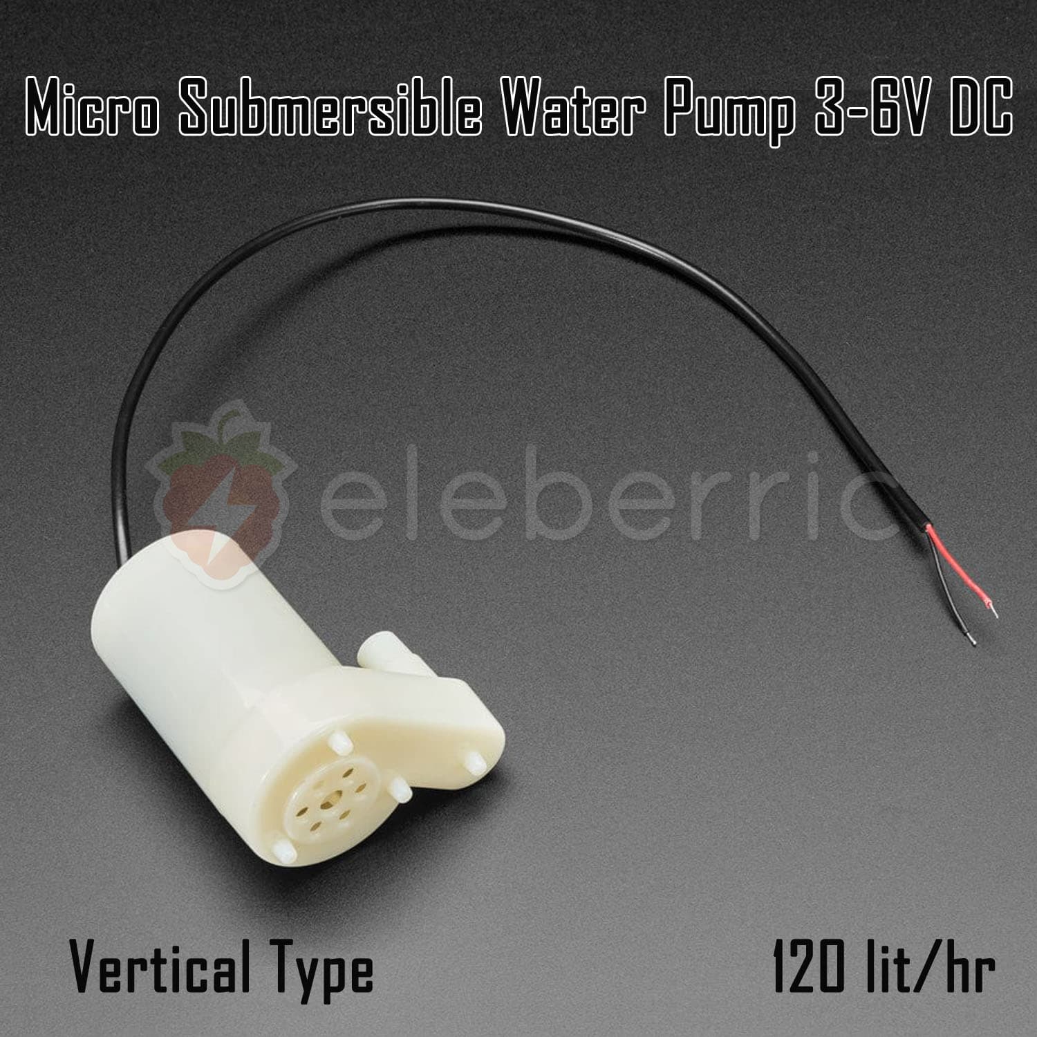 Micro Submersible Water Pump 3-6V DC Vertical Type - View 6