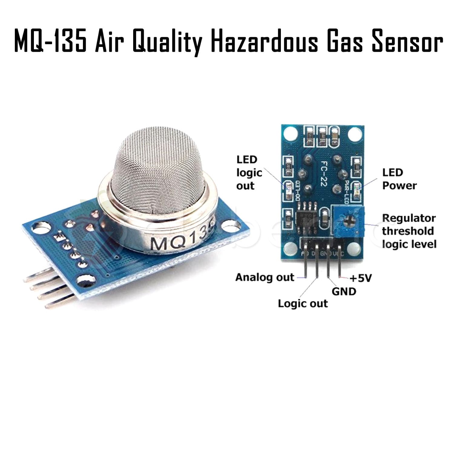 MQ-135 Air Quality Hazardous Gas Sensor Module - View 4