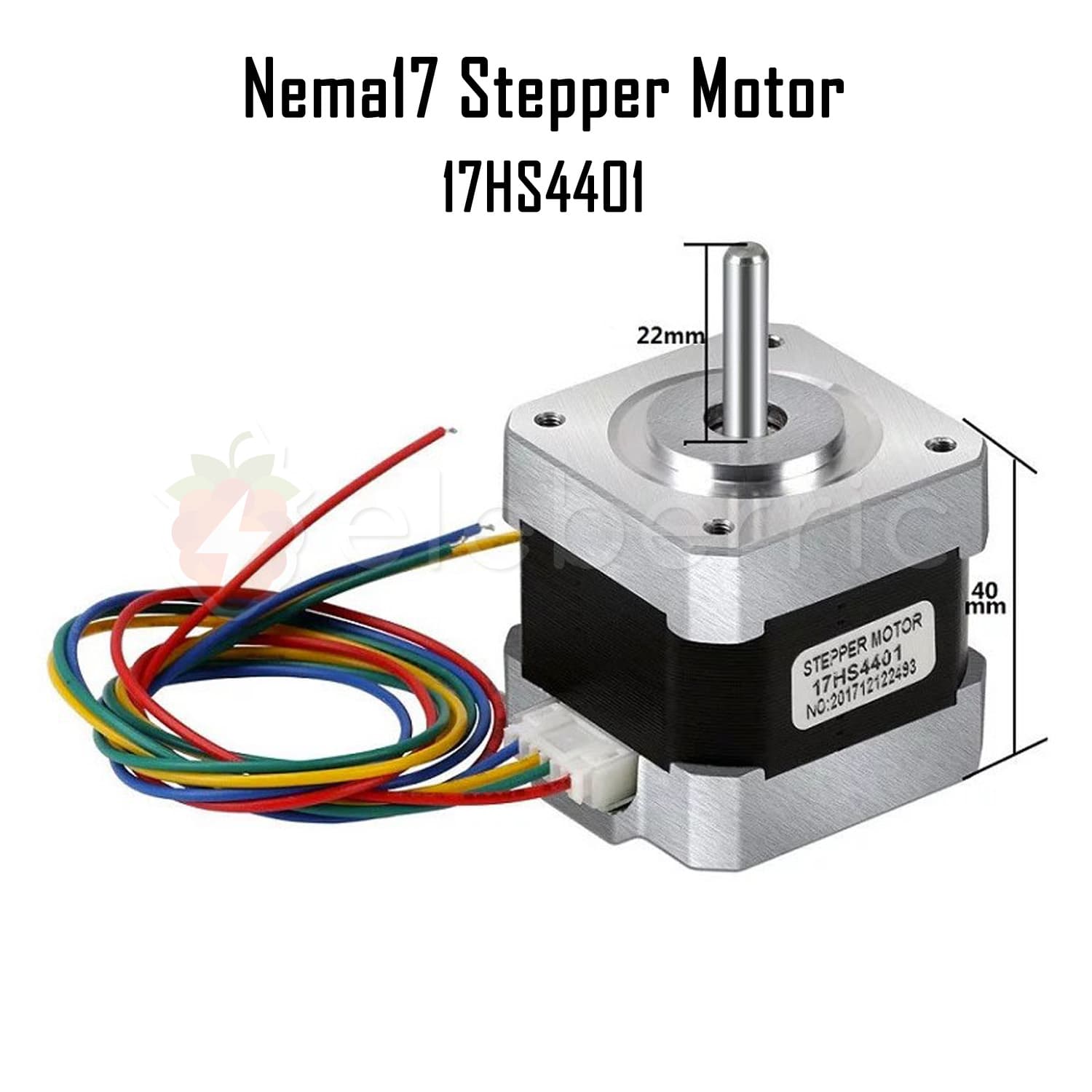 Nema 17 Stepper Motor 17HS4401 with Cable - View 3