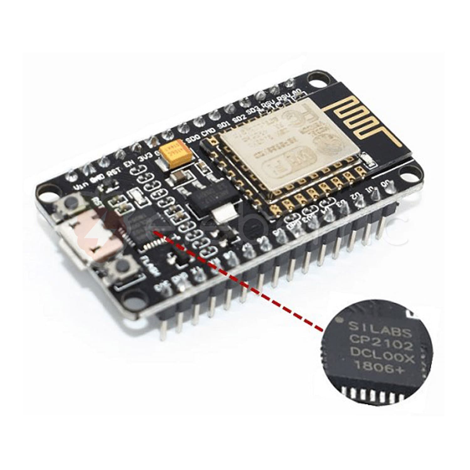 NodeMCU ESP8266 CP2102 Lua WiFi Development Board - View 3