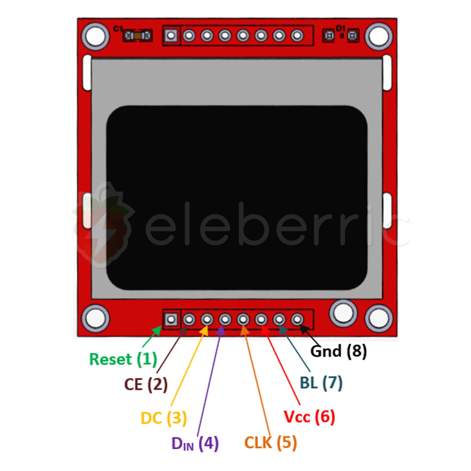 Nokia 5110 LCD Display Module - View 6