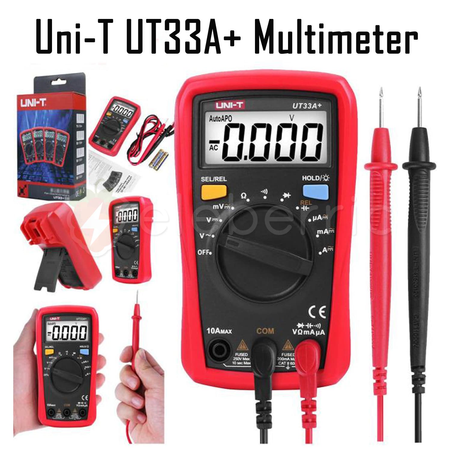 Uni-T UT33A+ Digital Multimeter Auto Range Palm Size Tester - View 8