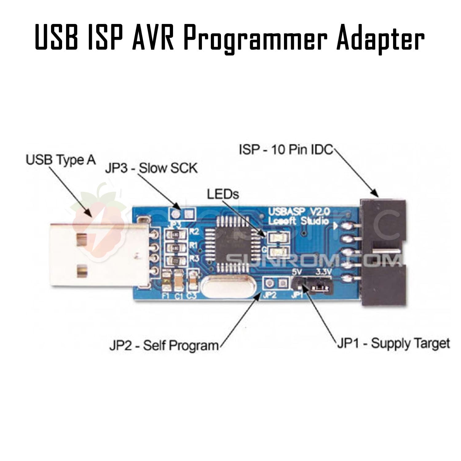 USB ISP AVR Programmer Adapter - View 4