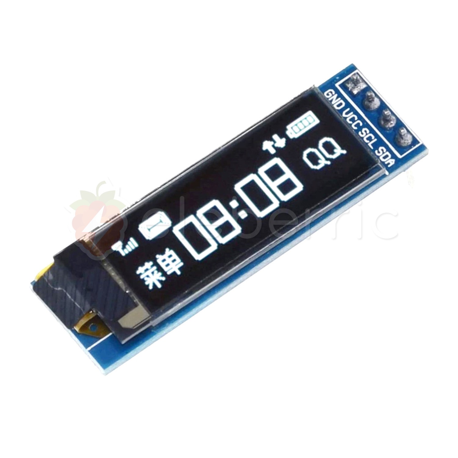 0.91 inch OLED Display White 128×32 I2C IIC 4 Pin Full View 1