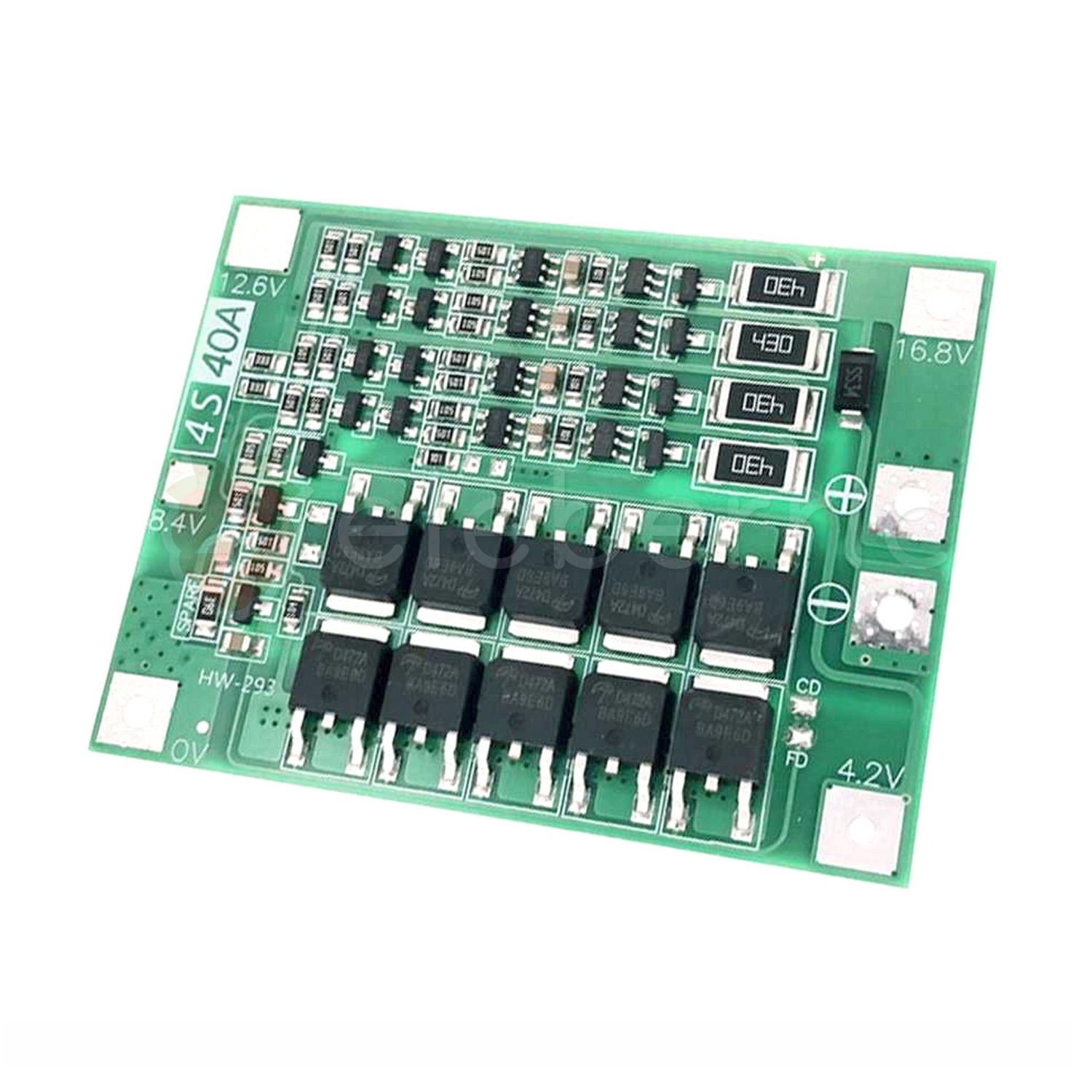4S 40A Balanced Version 18650 Li-ion Battery Series 14.8V 16.8V BMS Charger Protection Module Full View 1