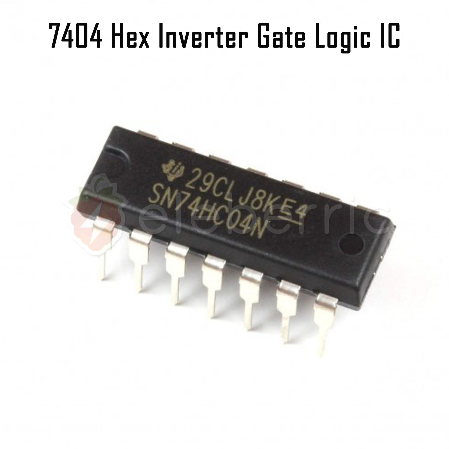 7404 Hex Inverter NOT Gate Logic IC Full View 1