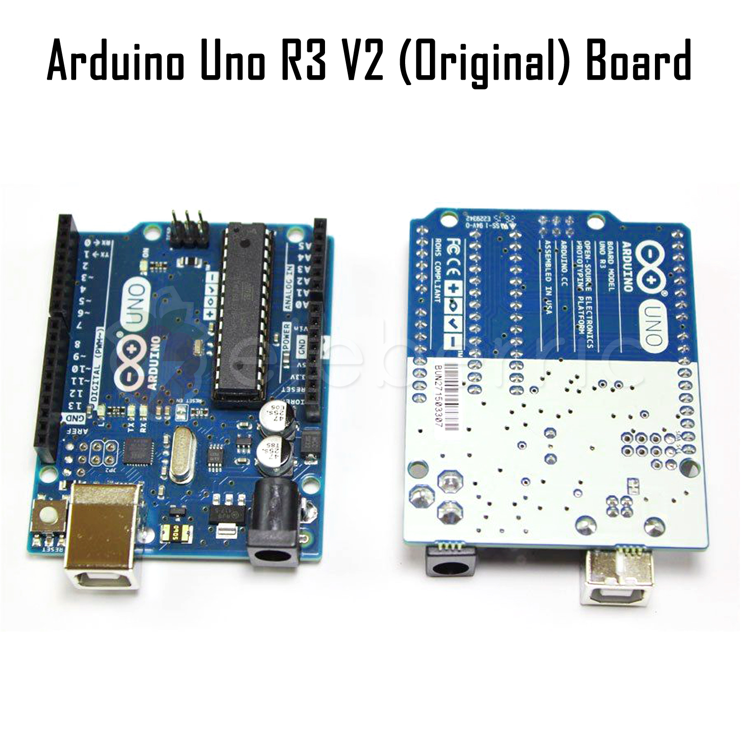 Arduino Uno R3 ATMega328P ATMega16U2 V2 (Original) Development Board Full View 1