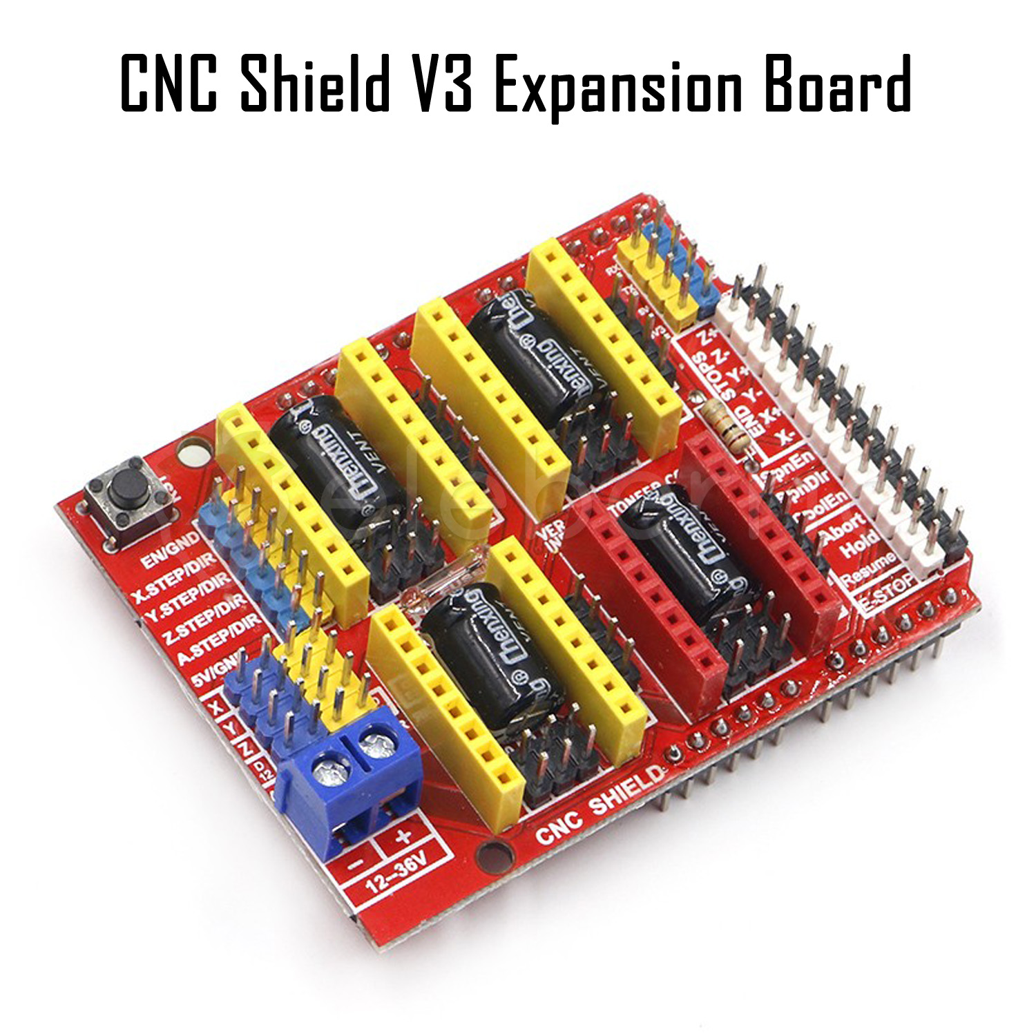 CNC Shield V3 Expansion Board for Arduino Full View 1