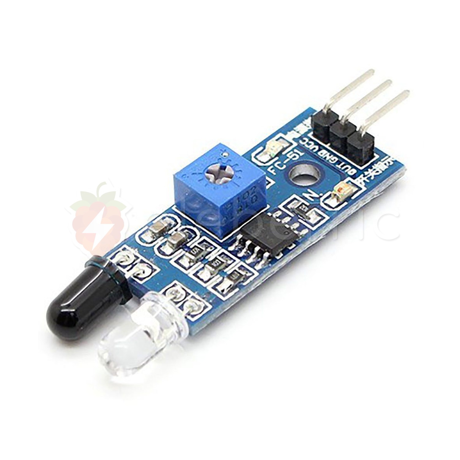 IR Obstacle Avoidance Sensor Module Full View 1