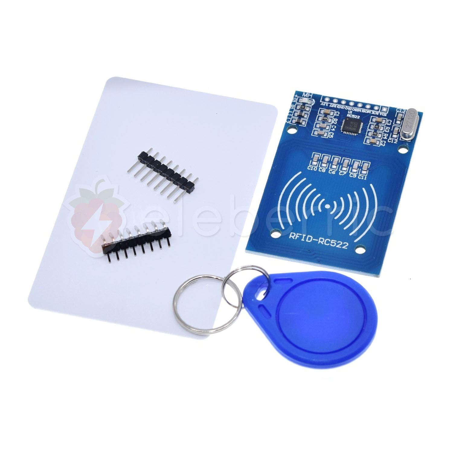 RFID Reader 13.56MHz RC522 Card Module Set with Card and Tag Full View 1