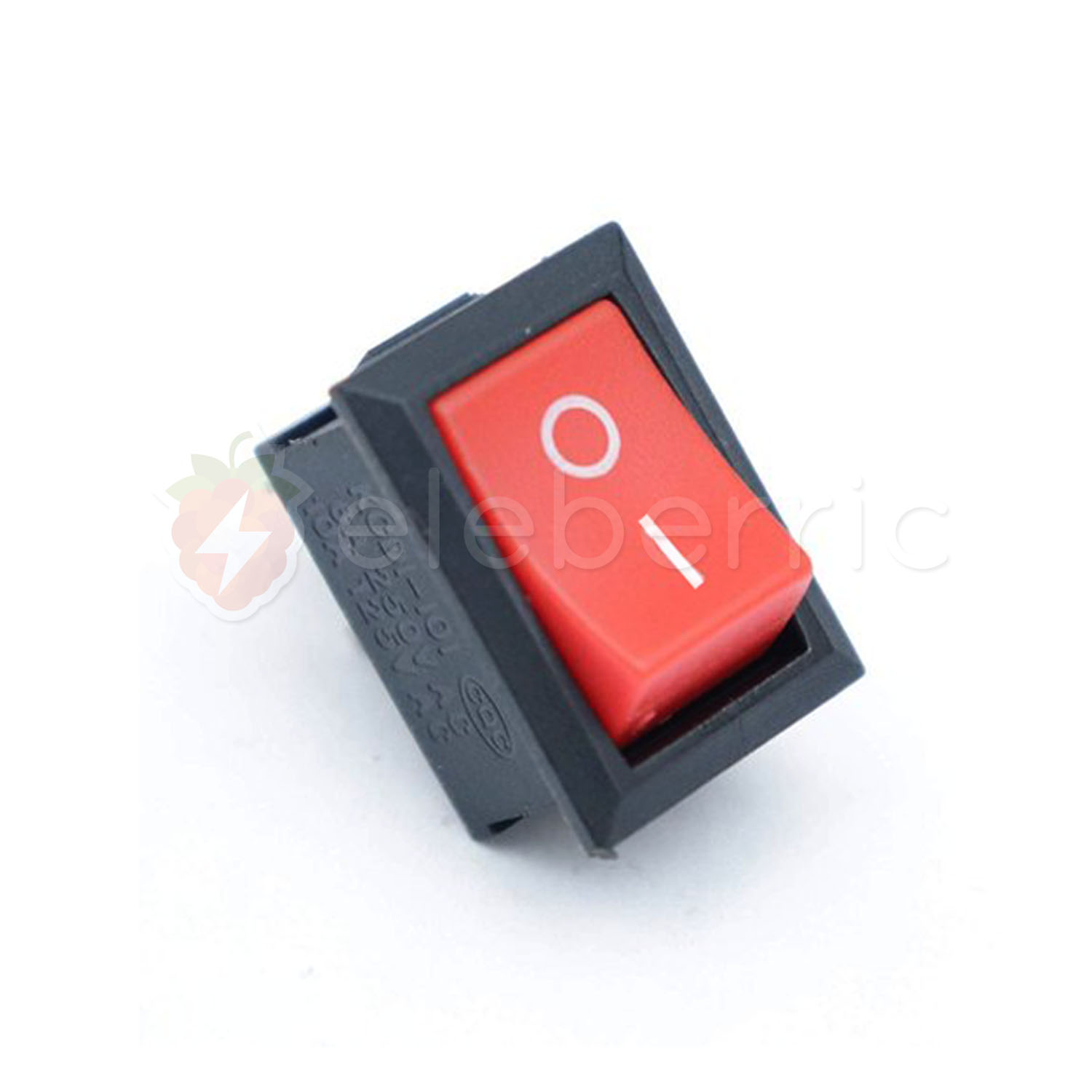 Rocker Switch On/Off 2 Pin Red Full View 1