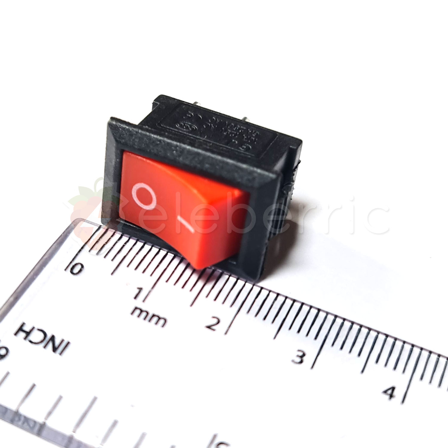 Rocker Switch On/Off 2 Pin Red Full View 1