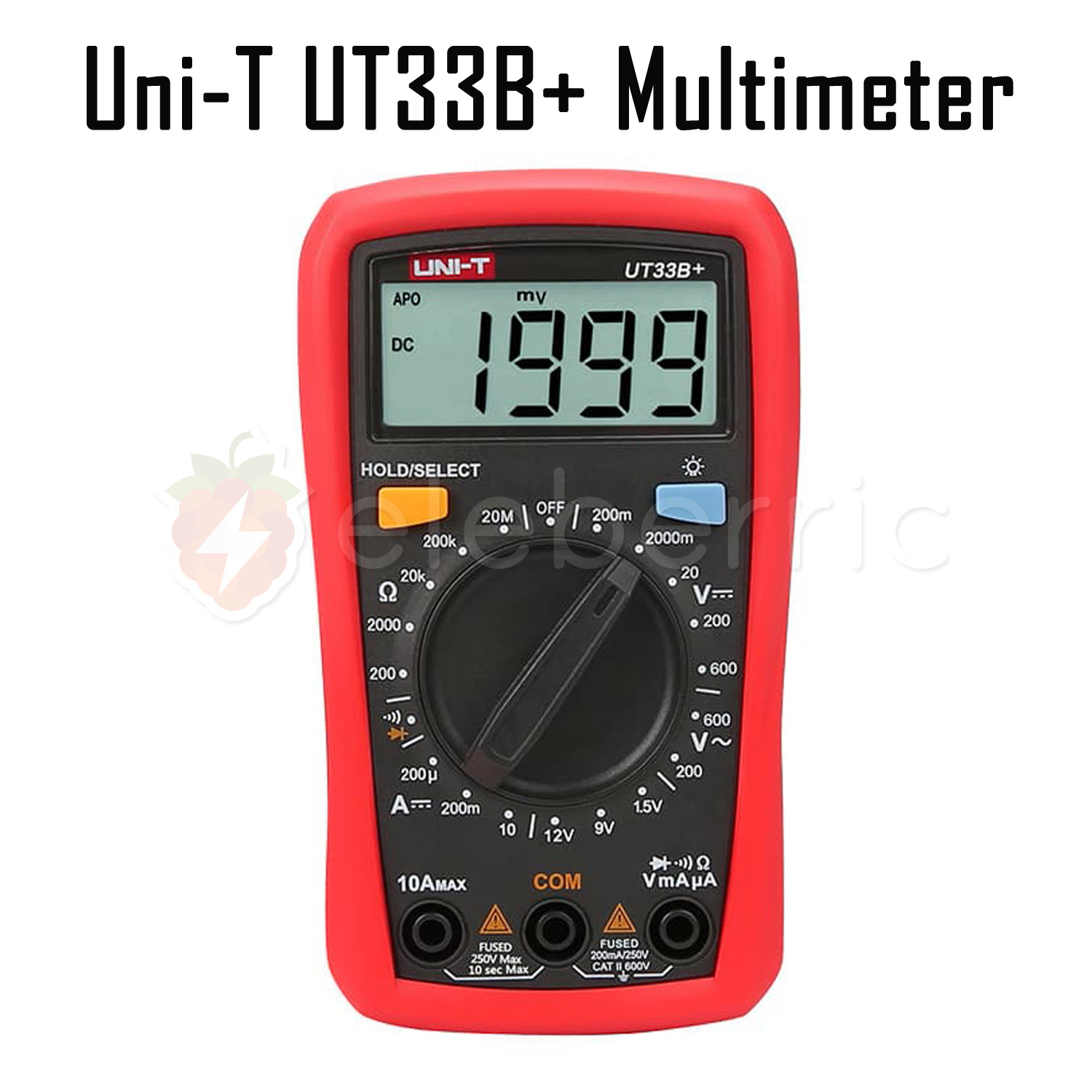 Uni-T UT33B+ Digital Multimeter Auto Range Palm Size Tester Full View 1