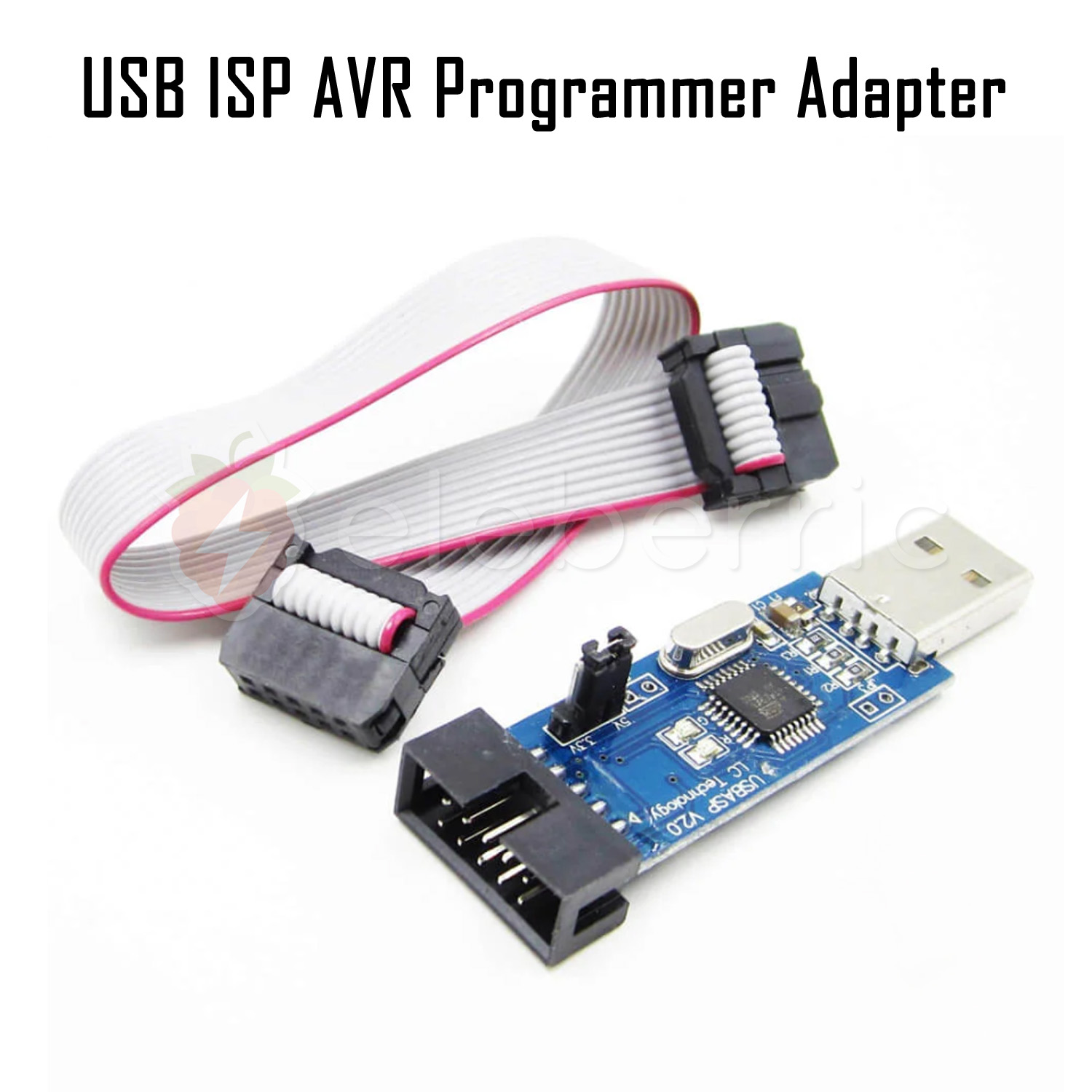 USB ISP AVR Programmer Adapter Full View 1